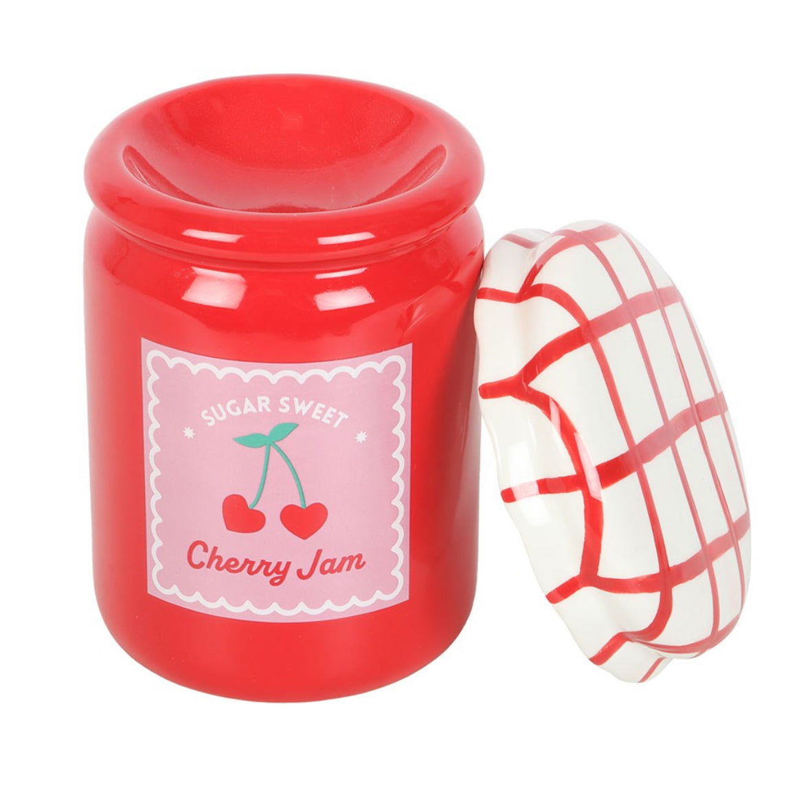 Cherry Jam Wax Melter with Lid