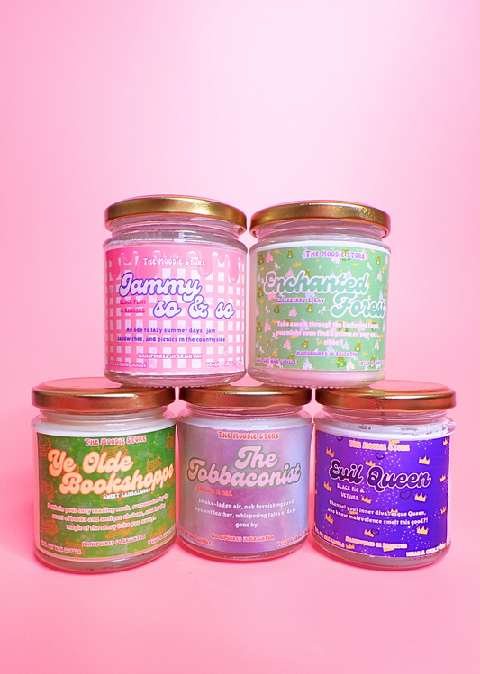 Jammy so and so - Black Plum and Rhubarb fragranced candle