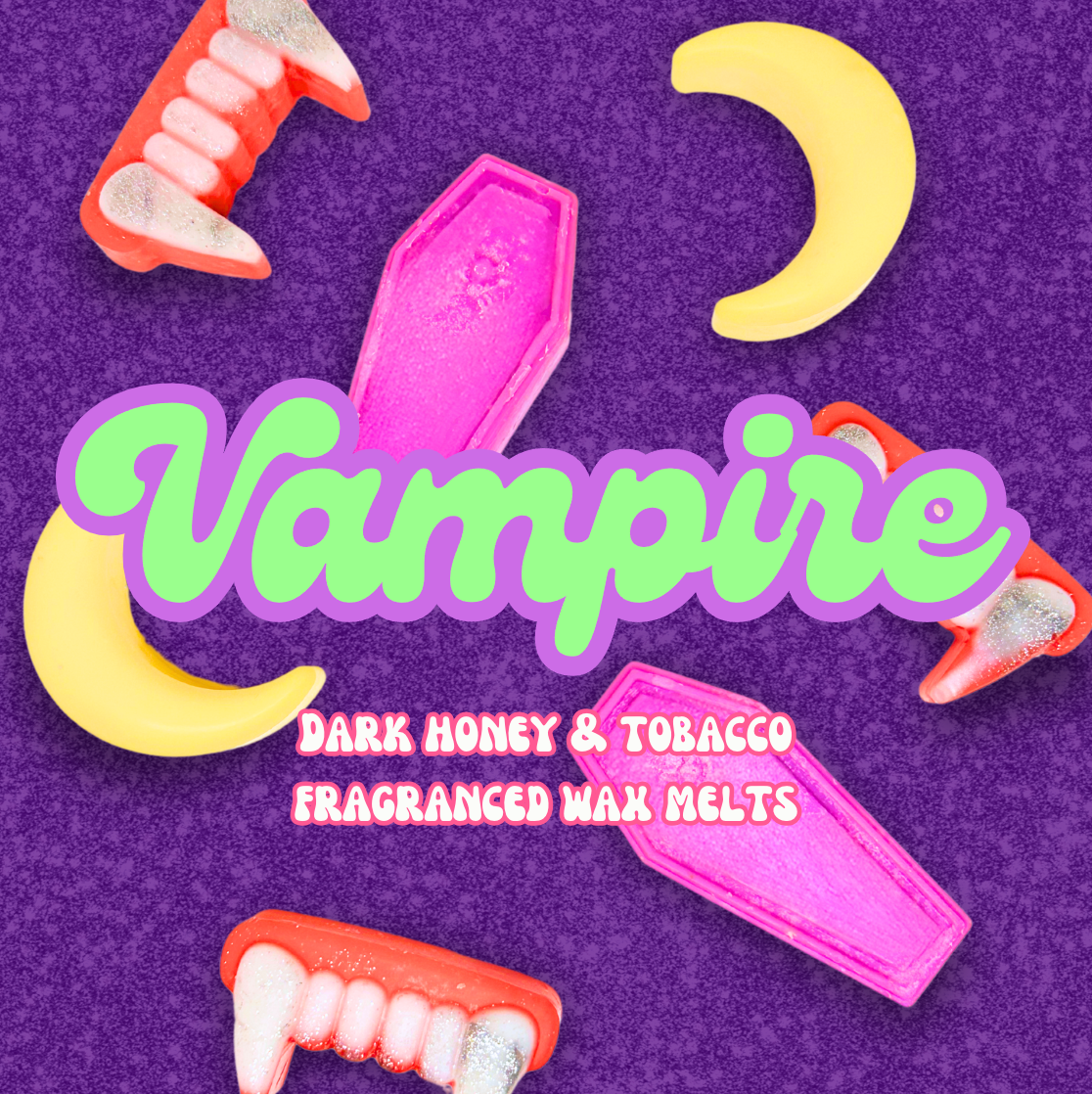 Vampire - Dark Honey & Tobacco Fragranced Vampire themed Wax Melts