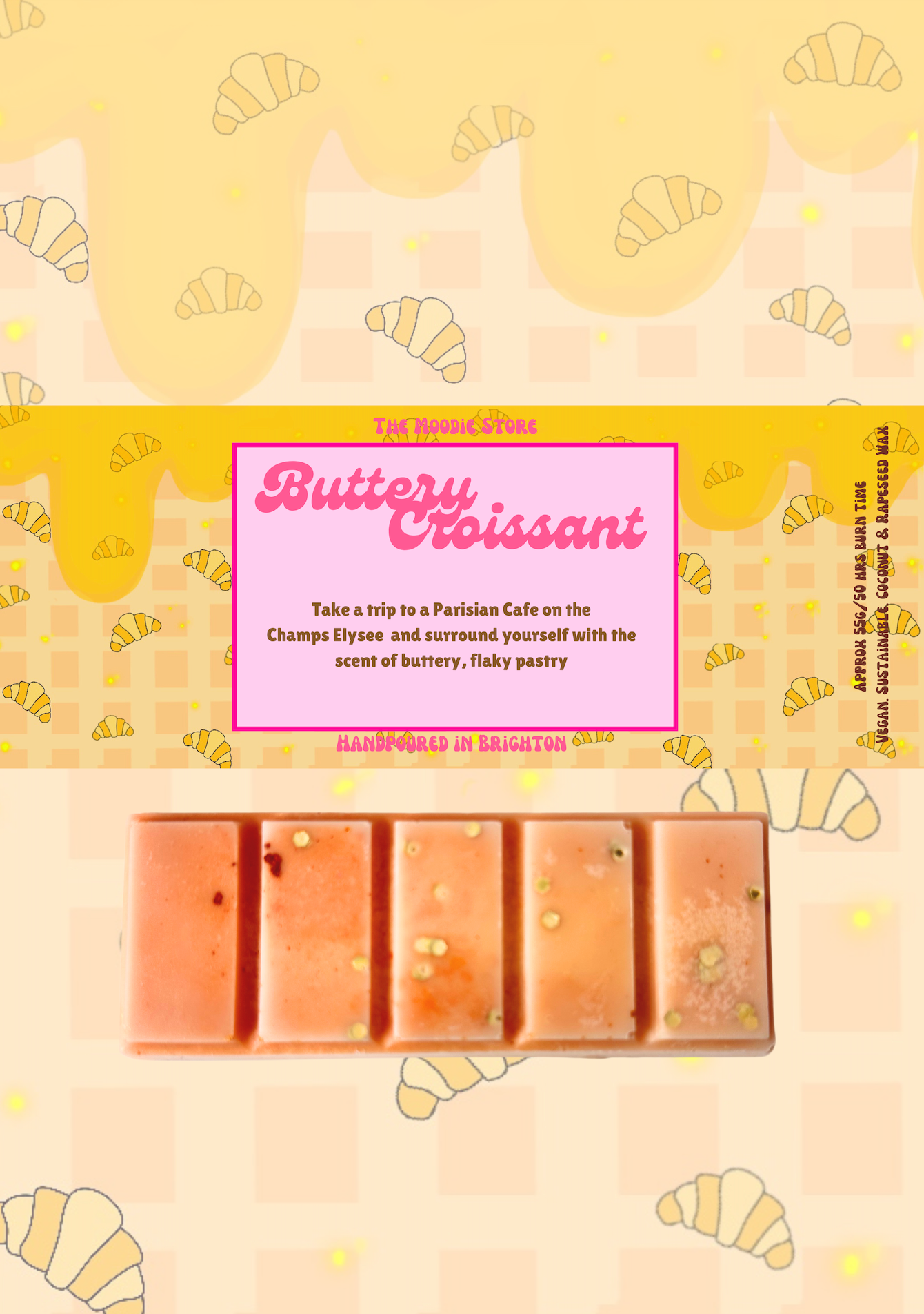 Buttery Croissant Fragranced Wax Melt Snap Bar