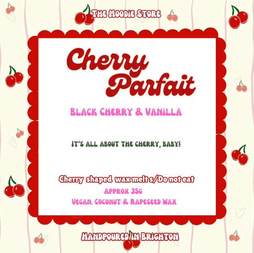 Cherry Parfait - Cherry Vanilla fragranced Wax Melts