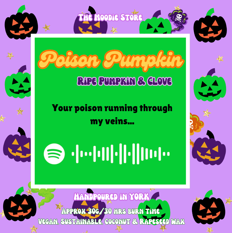 Poison Pumpkins - Ripe Pumpkin & Clove Fragranced Pumpkin shaped Wax Melts