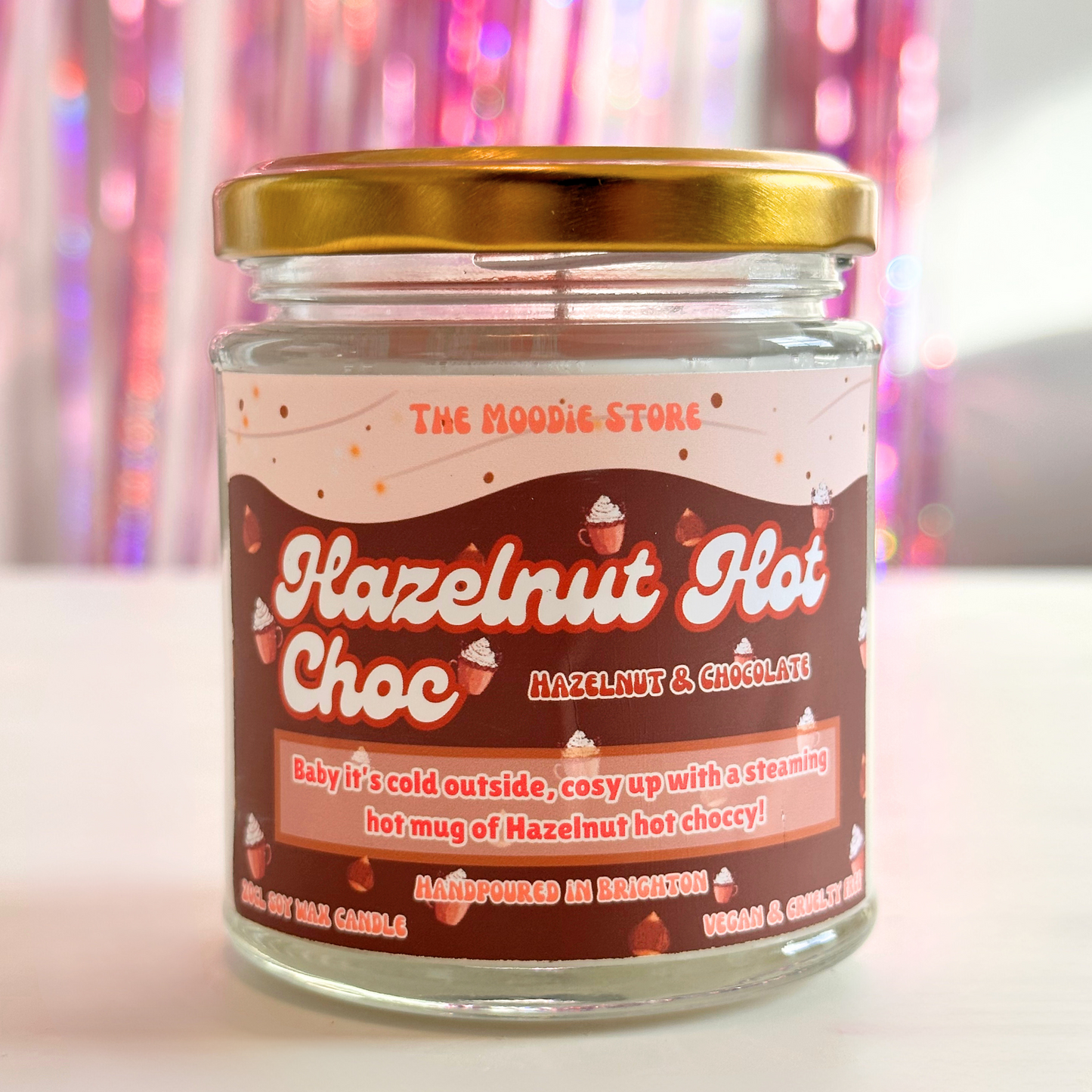 Hazelnut Hot Chocolate Fragranced Soy Wax Candle