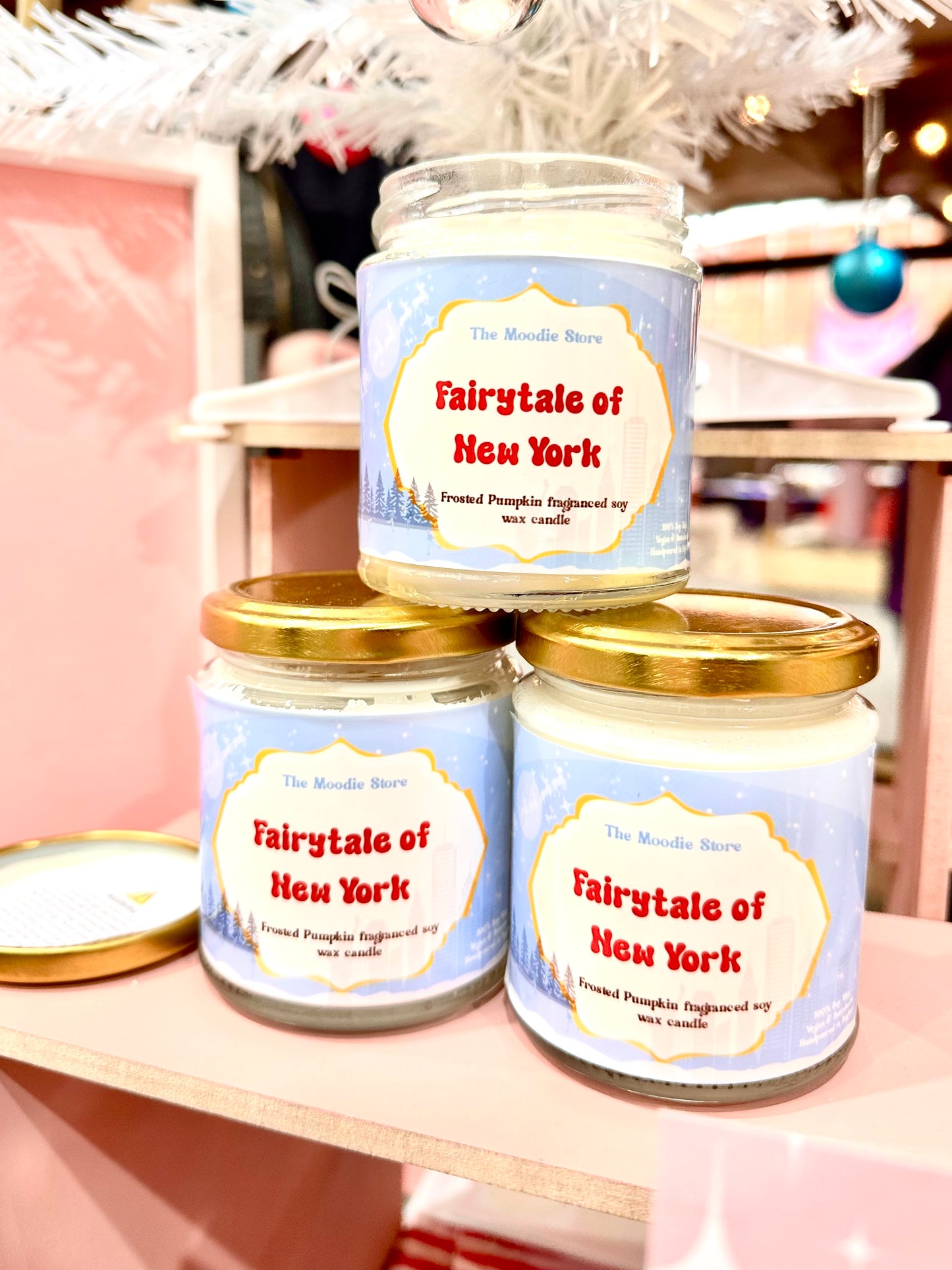 Fairytale of New York Soy Wax Jar candle - Frosted Pumpkin