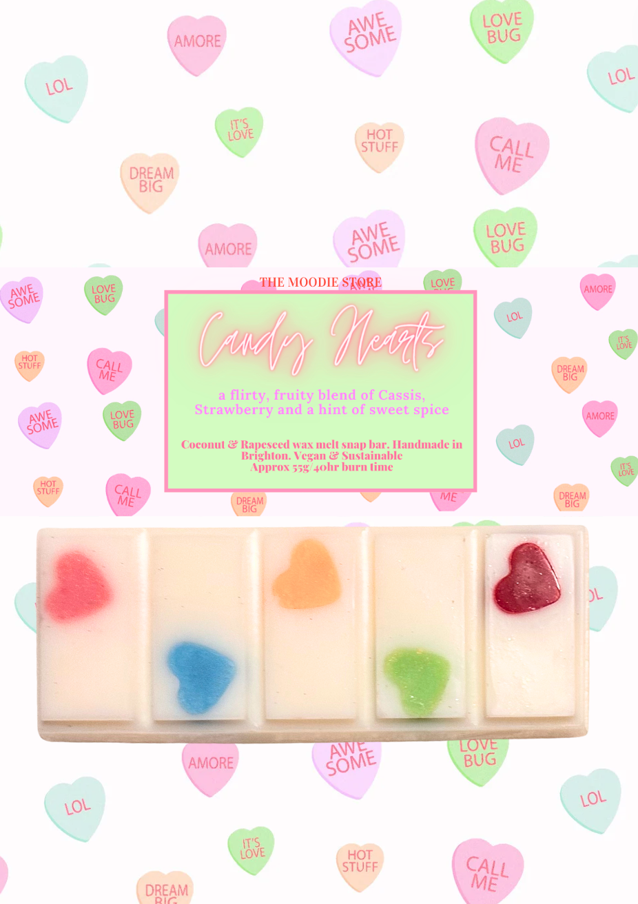 Valentines Special - Candy Hearts Coconut & Rapeseed snap bar