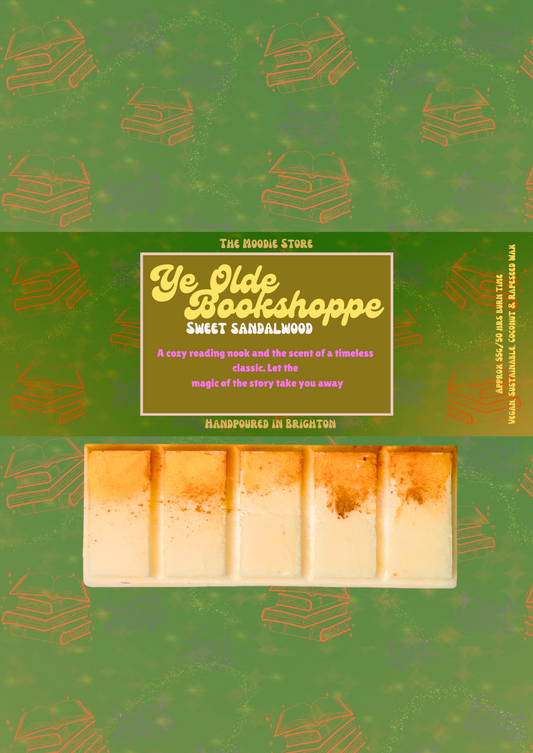 Ye Olde Bookshop -Sweet Sandalwood Fragranced Snap Bar
