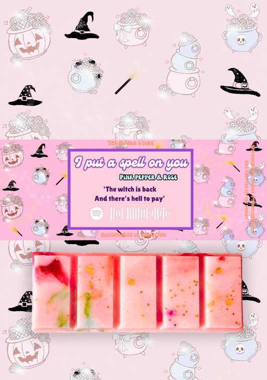 I put a spell on you- Pink Pepper & Rose Fragranced snap bar