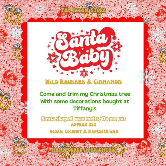 Santa Baby - Wild Rhubarb & Cinnamon Fragranced Wax Melts