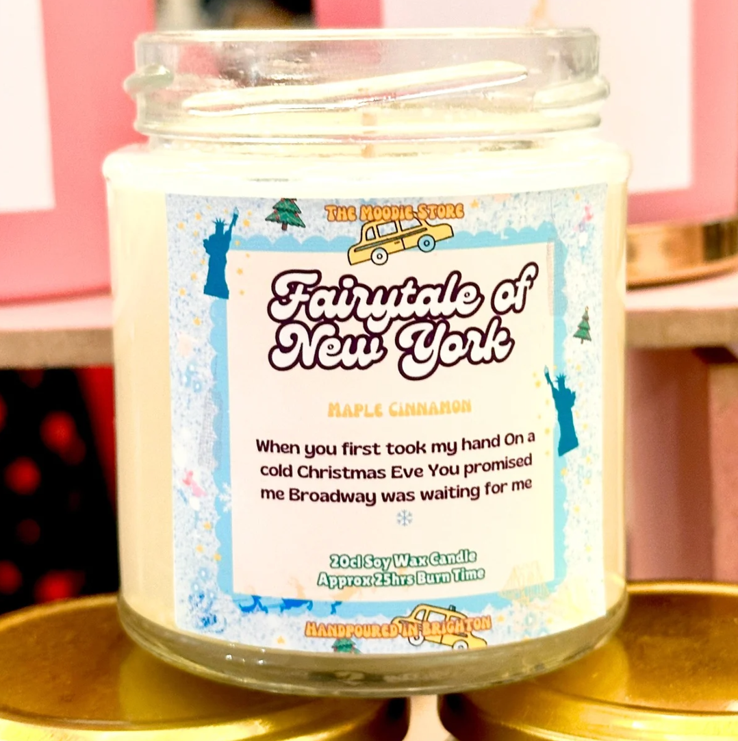 Fairytale of New York  - Soy Wax Jar candle - Maple Cinnamon