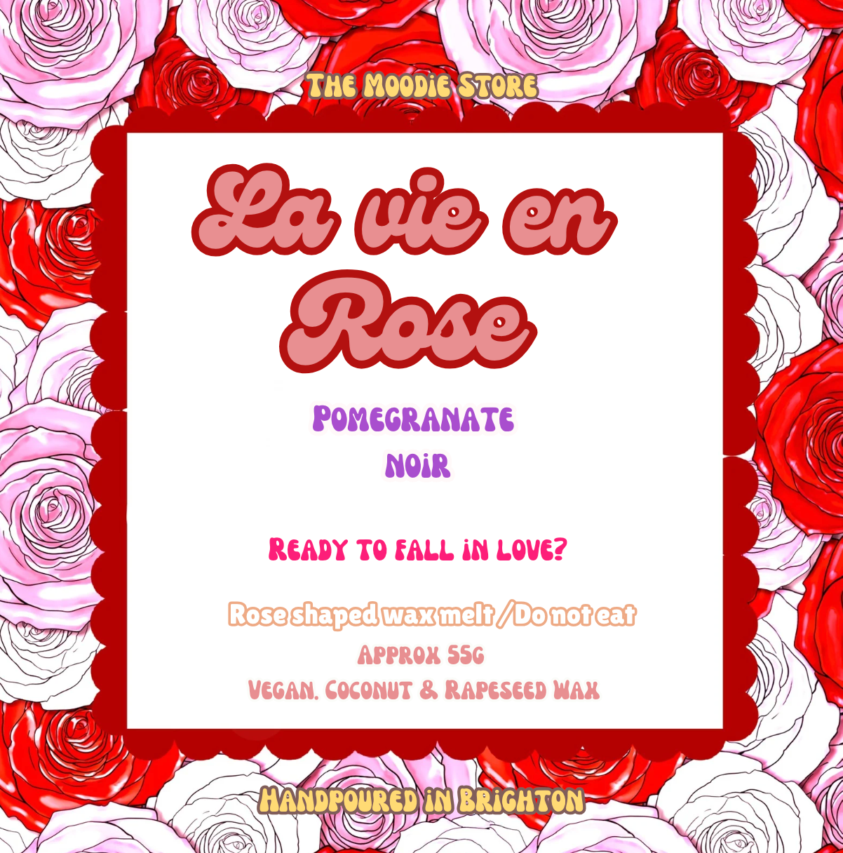 La Vie en Rose - Dark Pomegranate Fragranced Wax Melt