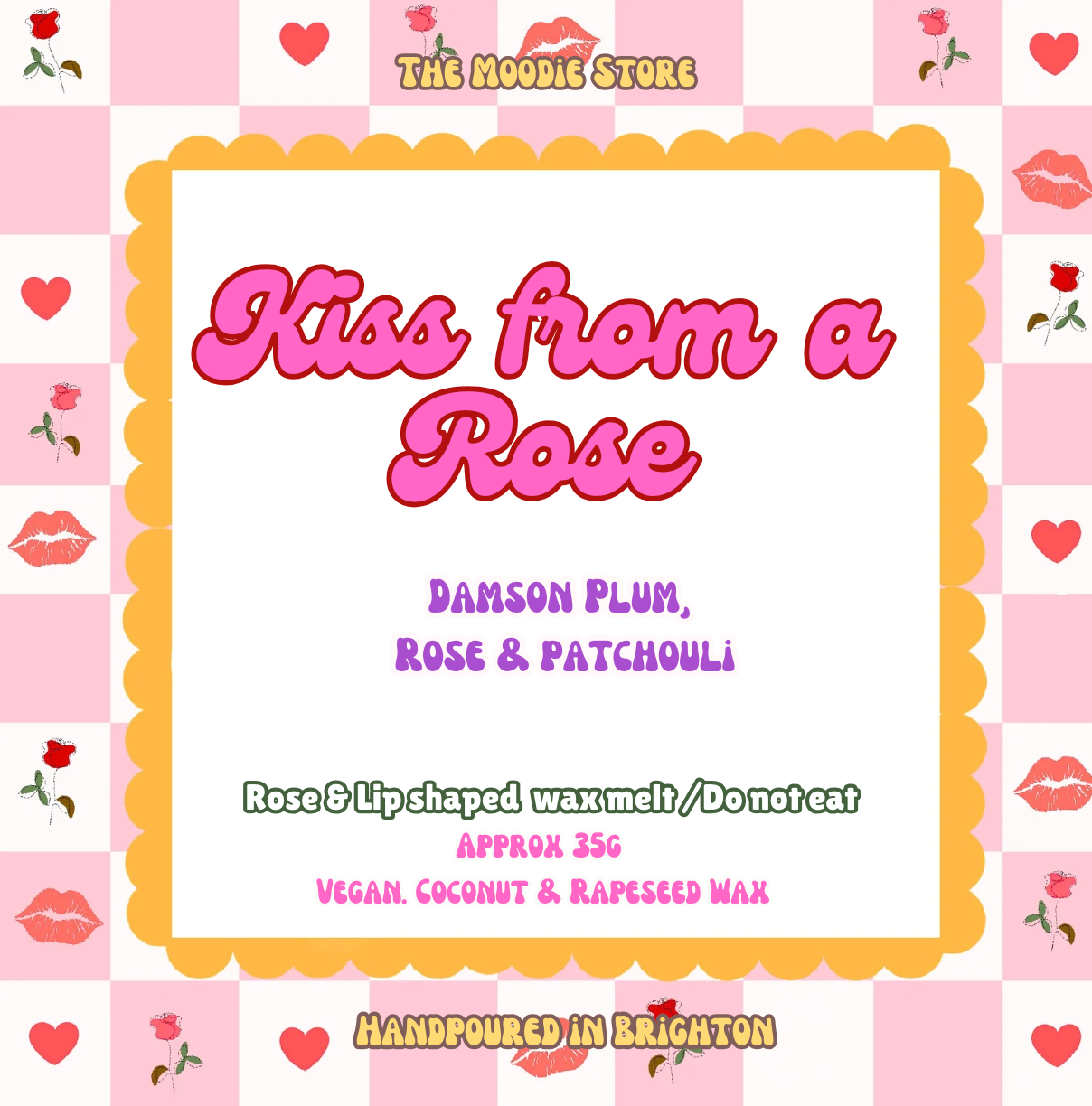 Kiss from a Rose - Damson Plum, Rose & Patchouli Fragranced Wax Melts