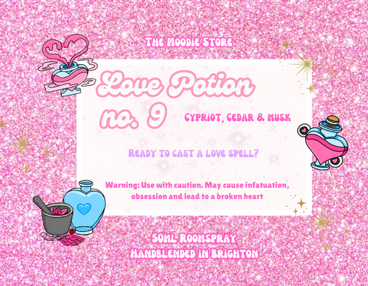 Love Potion Number 9 - Cypriot, Cedar & Musk Fragranced Room Perfume
