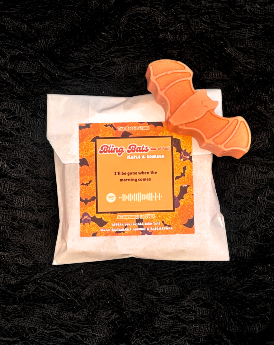 Bling Bats (out of hell) - Maple & Bourbon Fragranced Bat themed Wax Melts