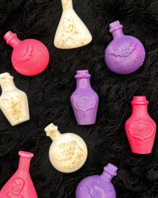 Black Magic - Black Cherry Fragranced Glitter Potion Bottle Wax Melts