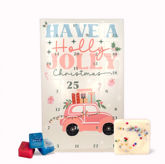 Pre-Order - Festive Wax Melt Advent Calendar – 25-Day Christmas Countdown - Have a Holly Jolly Christmas