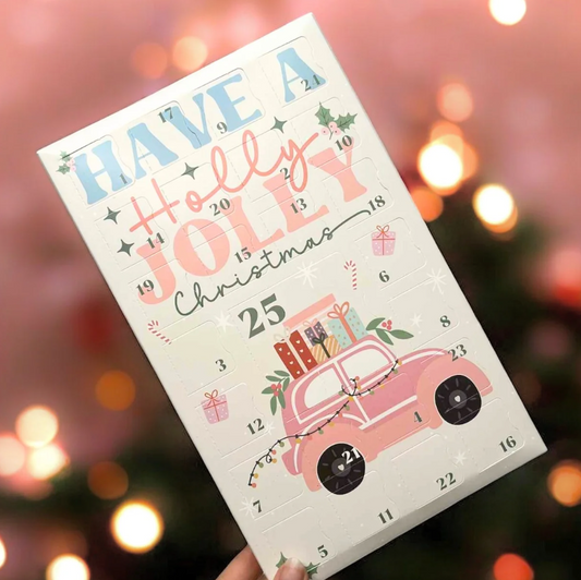Pre-Order - Festive Wax Melt Advent Calendar – 25-Day Christmas Countdown - Have a Holly Jolly Christmas