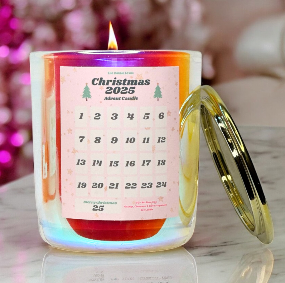 Pre-Order - Advent Candle – Vegan, Hand-Poured in Yorkshire | Orange & Cinnamon