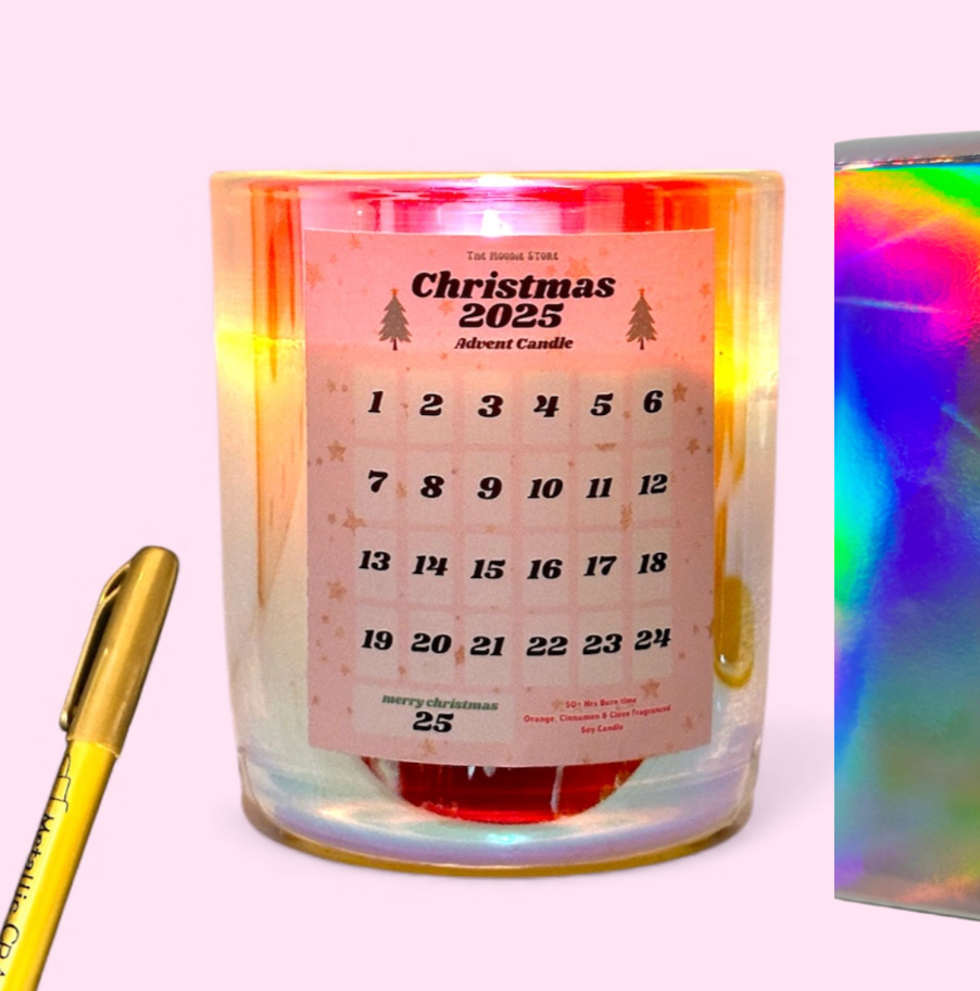 Pre-Order - Advent Candle – Vegan, Hand-Poured in Yorkshire | Orange & Cinnamon