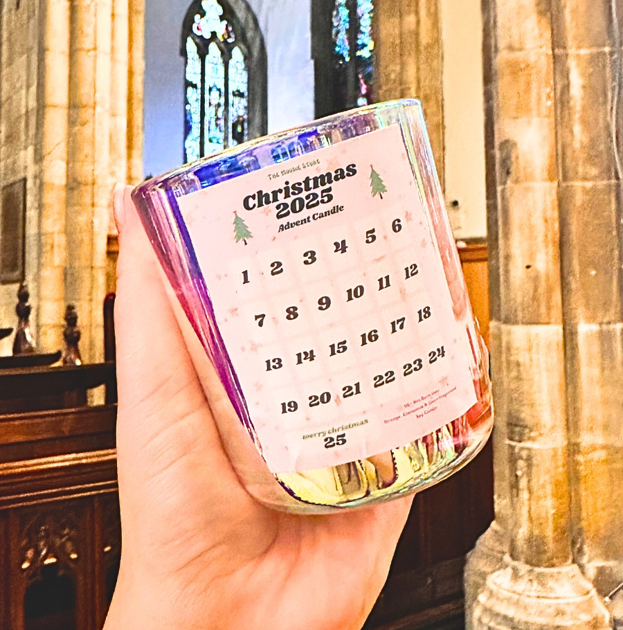 Pre-Order - Advent Candle – Vegan, Hand-Poured in Yorkshire | Orange & Cinnamon