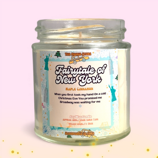 Fairytale of New York - Soy Wax Jar candle - Maple Cinnamon