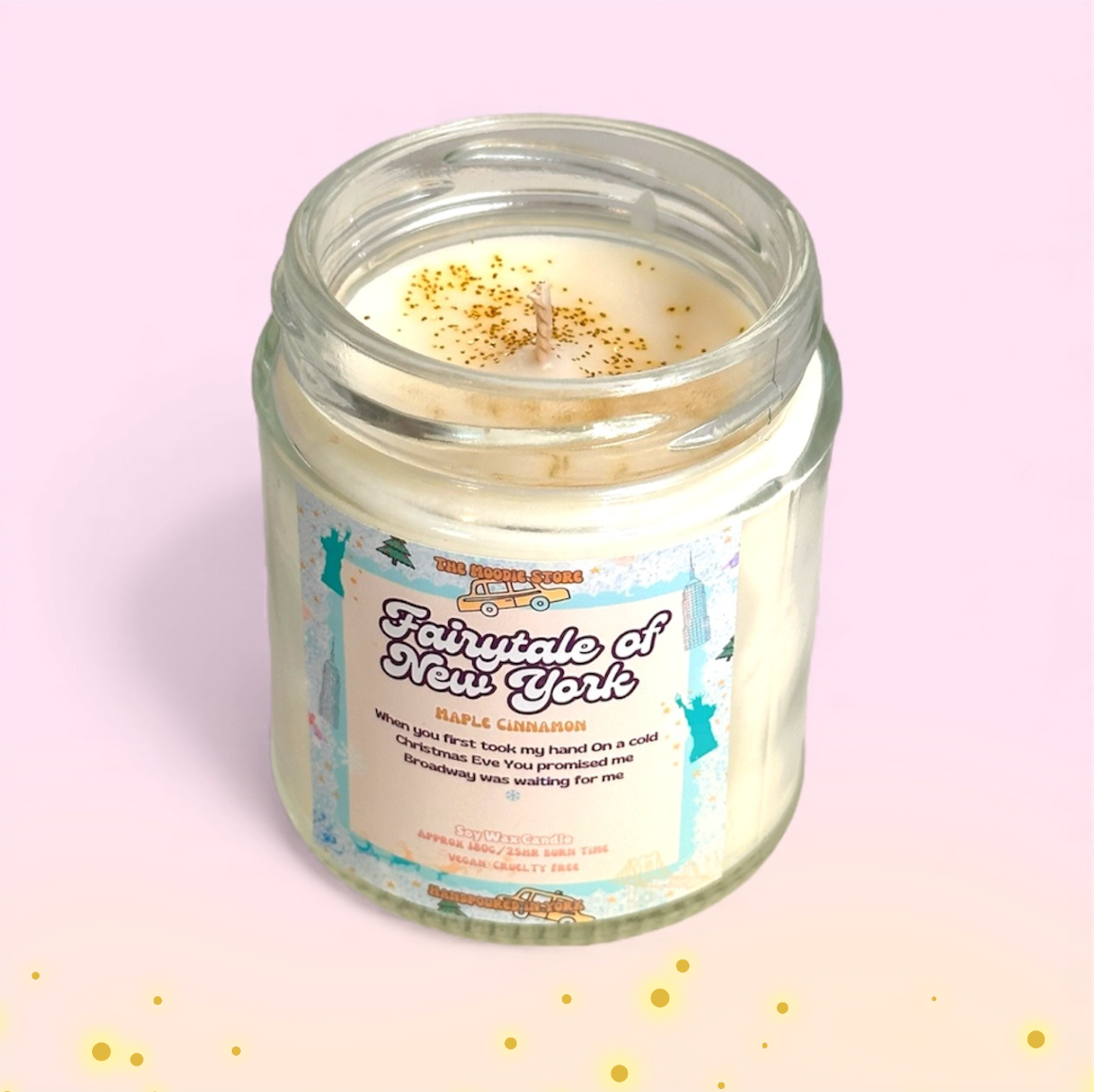 Fairytale of New York - Soy Wax Jar candle - Maple Cinnamon