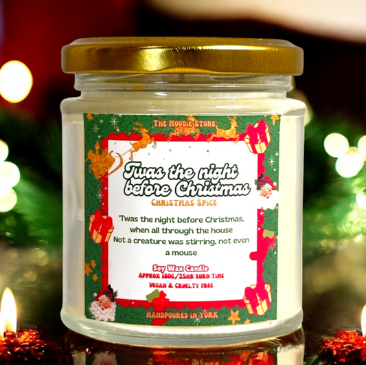 Twas The Night Before Christmas - Soy Wax Jar Candle - Christmas Spice