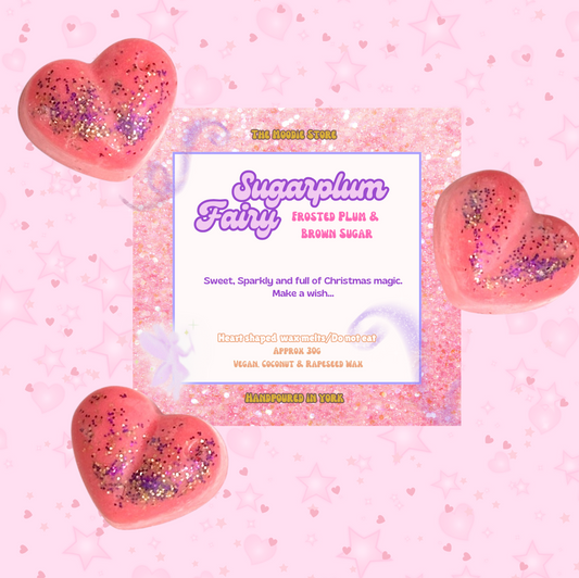 Sugarplum Fairy - Frosted Plum Fragrance Vegan Wax Melt Hearts