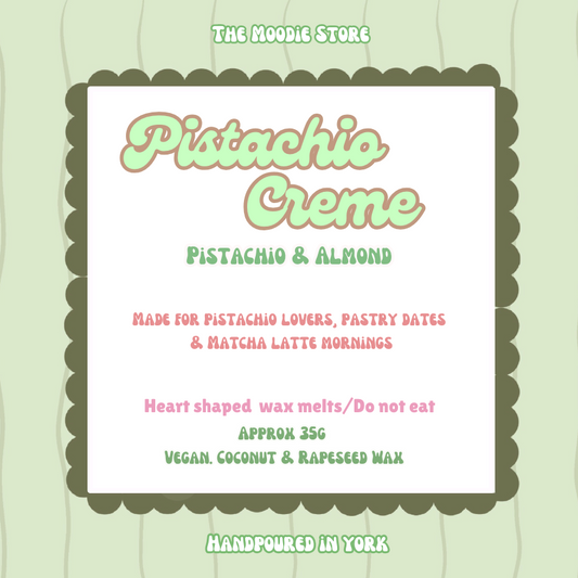 Pistachio Creme - Pistachio & Almond fragranced Wax Melts
