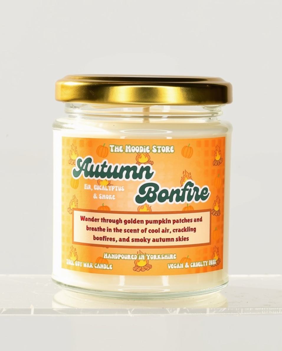 Autumn Bonfire - Fir, Eucalyptus & Smoke fragranced Soy Wax Candle