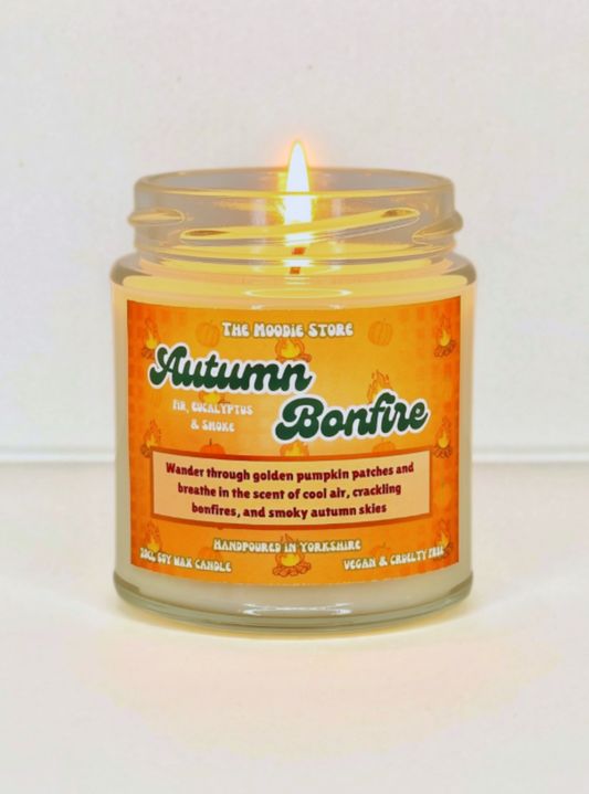 Autumn Bonfire - Fir, Eucalyptus & Smoke fragranced Soy Wax Candle