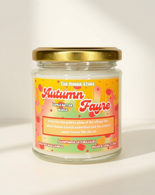 Autum Fayre - Maple Apple Waffles fragranced Soy Wax Candle