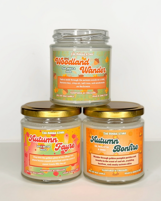 Woodland Wander - Pear, Quince & Amber fragranced Soy Wax Candle