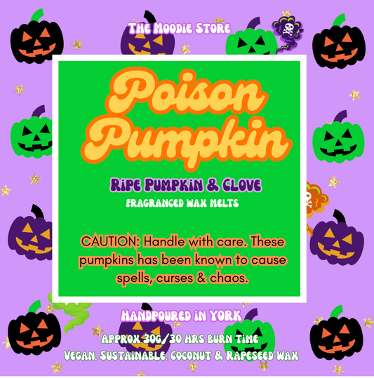 Poison Pumpkins - Ripe Pumpkin & Clove Fragranced Pumpkin shaped Wax Melts