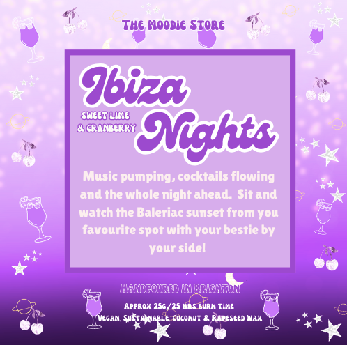 Ibiza Nights - Purple Rain fragranced wax melt