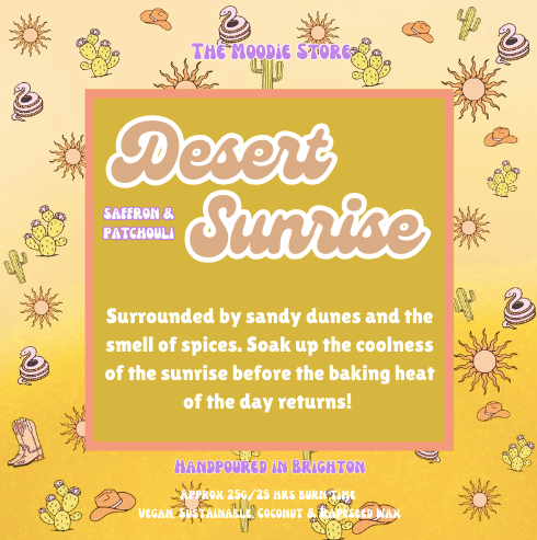 Desert Sunrise - Saffron & Patchouli fragranced wax melt