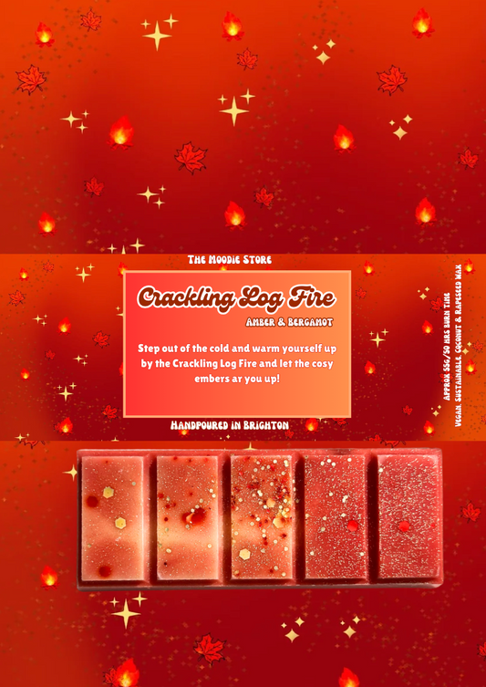 Crackling Log Fire - Amber & Bergamot Fragranced Snap Bar