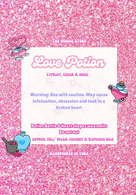 Love Potion  -  Cypriot, Cedar & Musk Fragranced Wax Melt Shapes