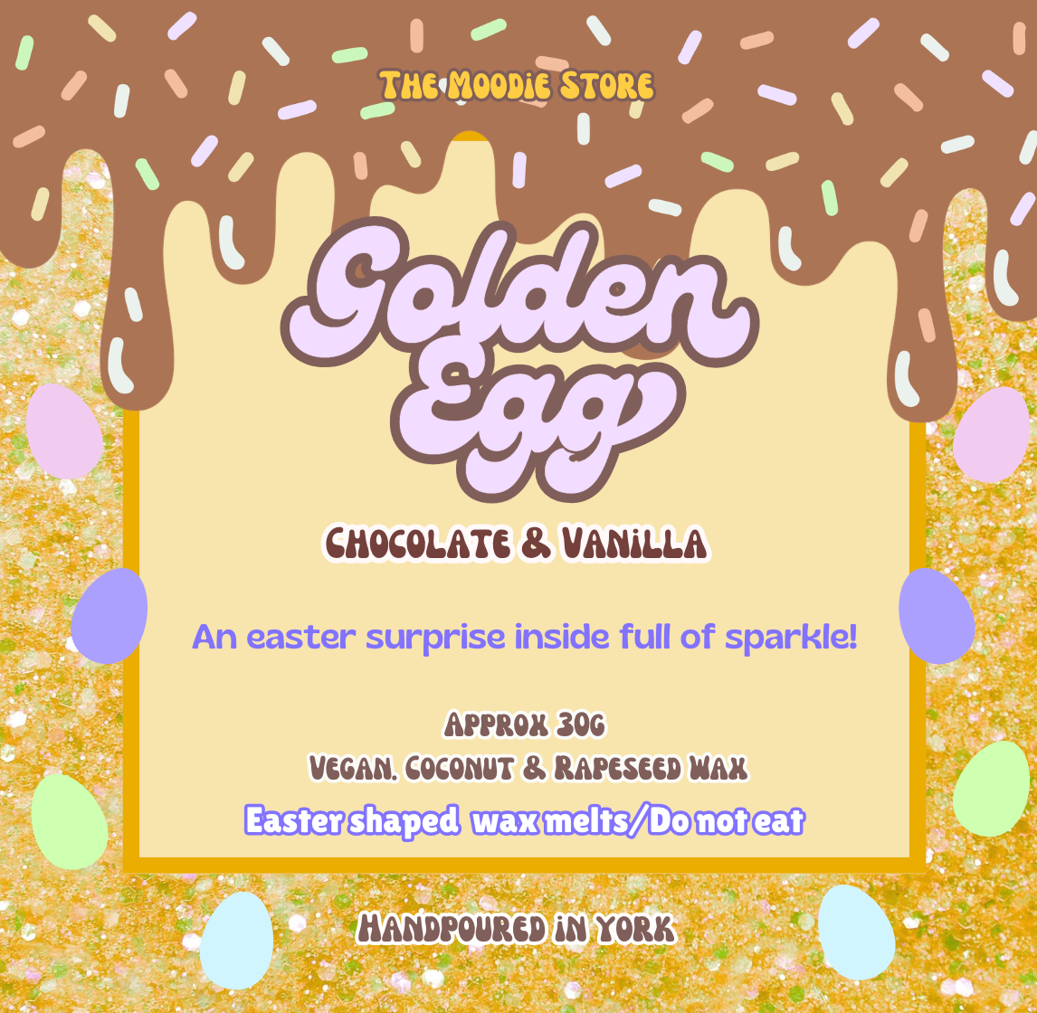 *Damaged Packaging* - Golden Egg - Chocolate, Vanilla & Honey Fragranced Vegan Wax Melts