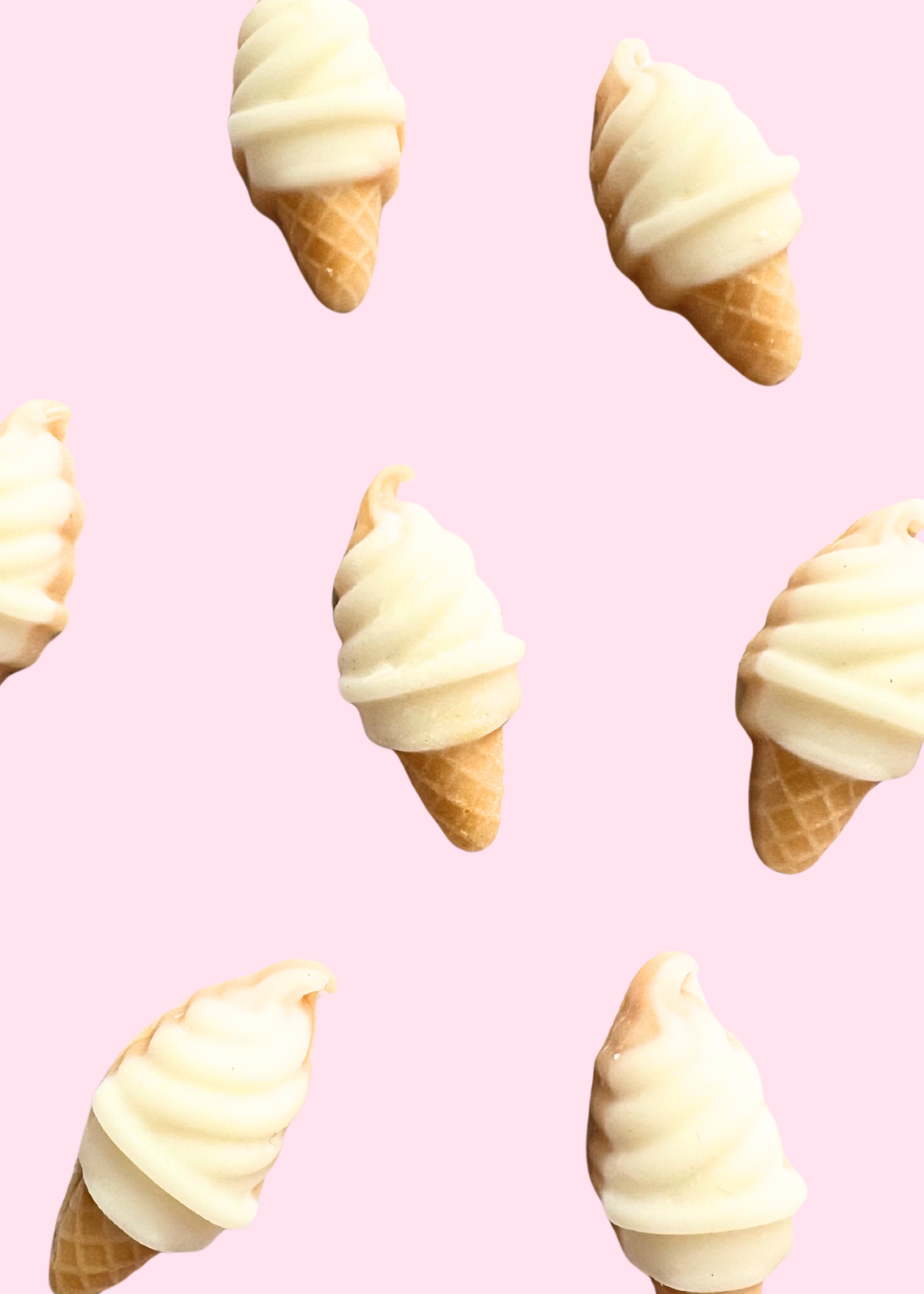Waffle Cone - Vanilla Ice Cream fragranced wax melt shapes