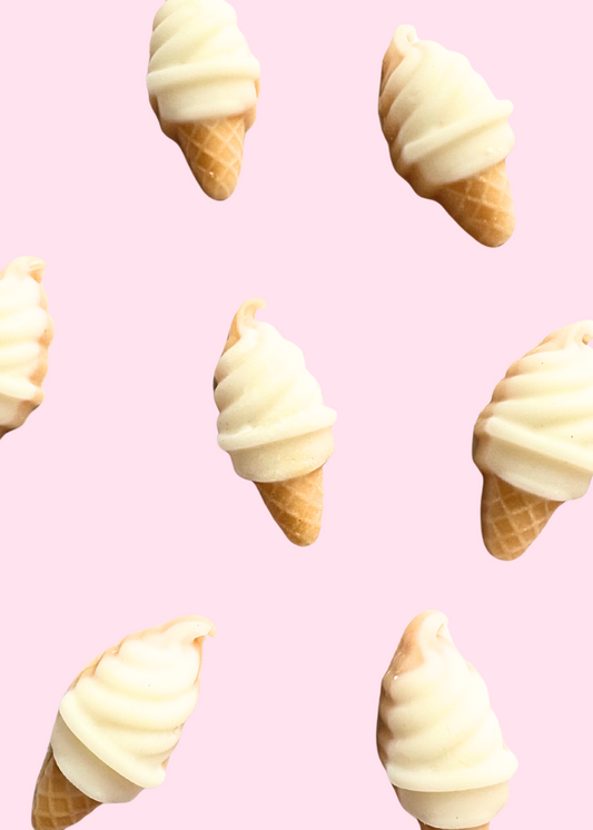 Waffle Cone - Vanilla Ice Cream fragranced wax melt shapes