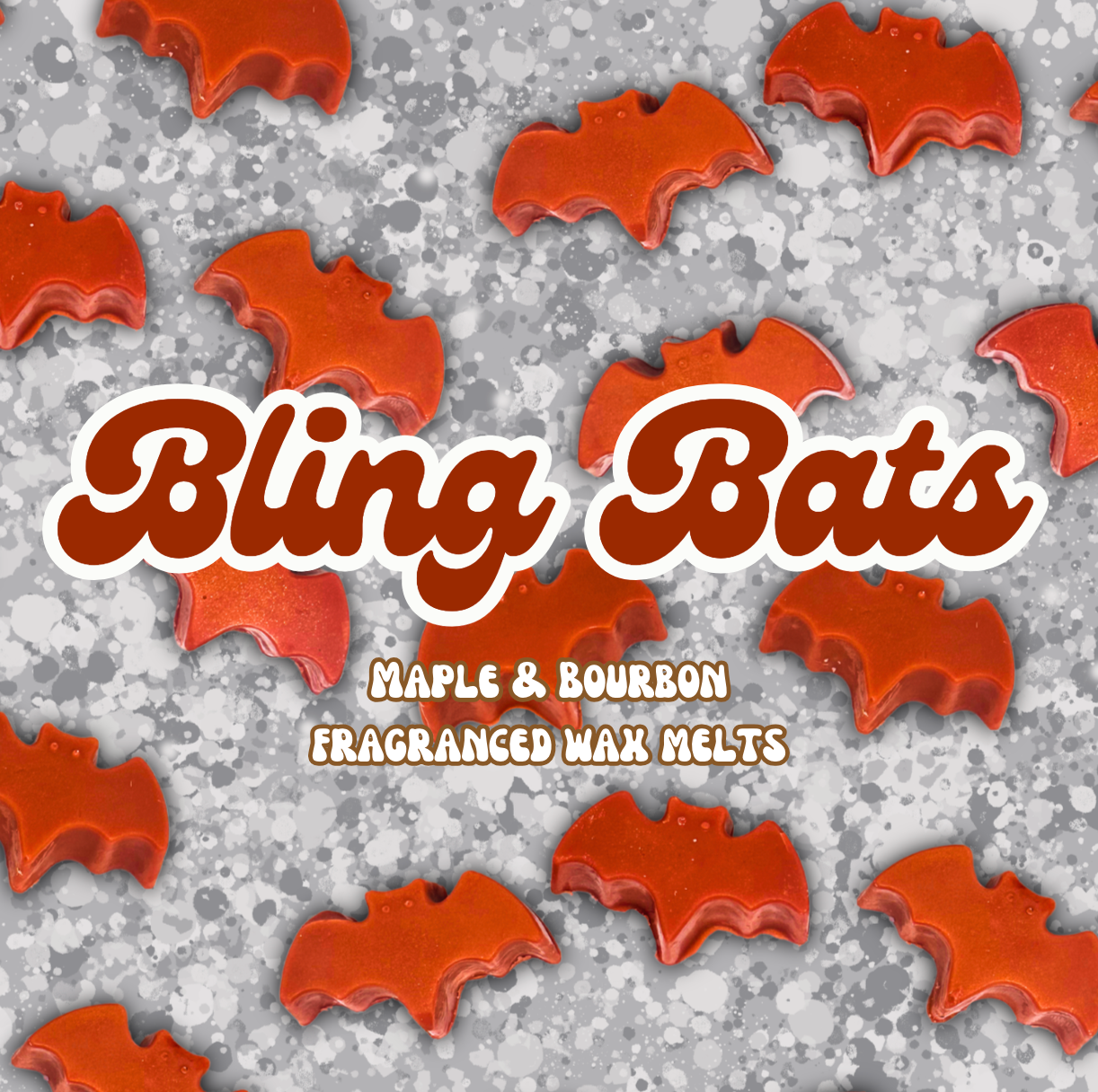Bling Bats (out of hell) - Maple & Bourbon Fragranced Bat themed Wax Melts