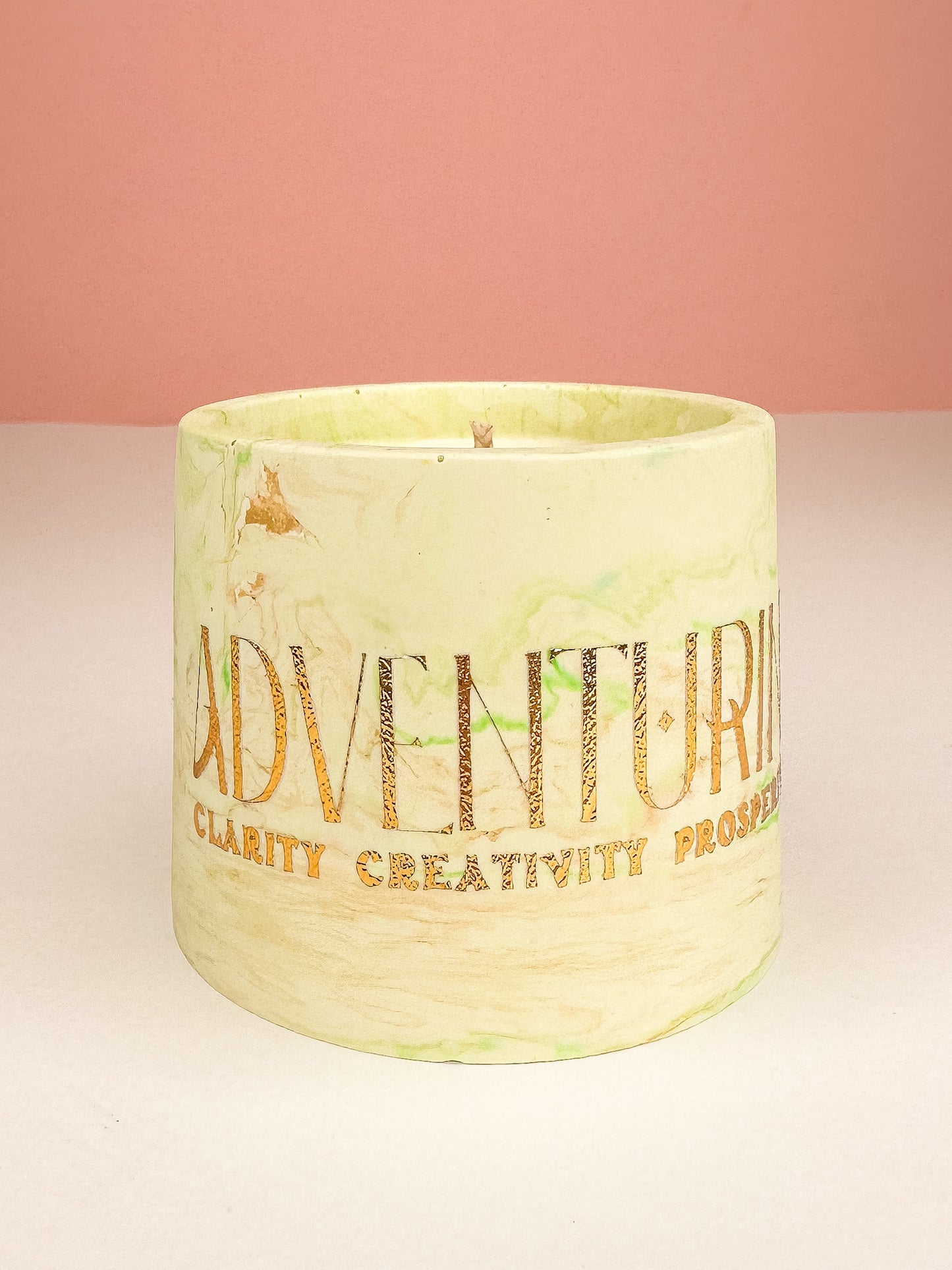 Green Adventurine Crystal Premium Soy Wax Candle